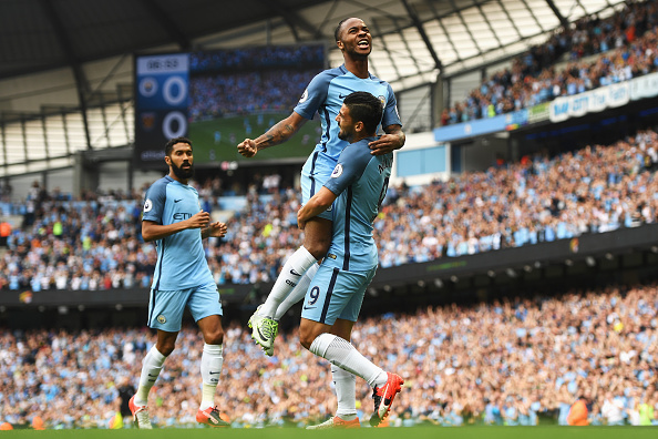  Sterling's on the rise! Raheem celebrates his opener