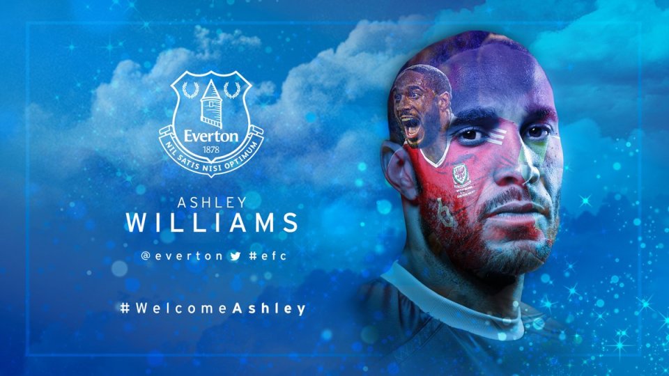  Everton confirmed the deal by posting this image on their social media accounts