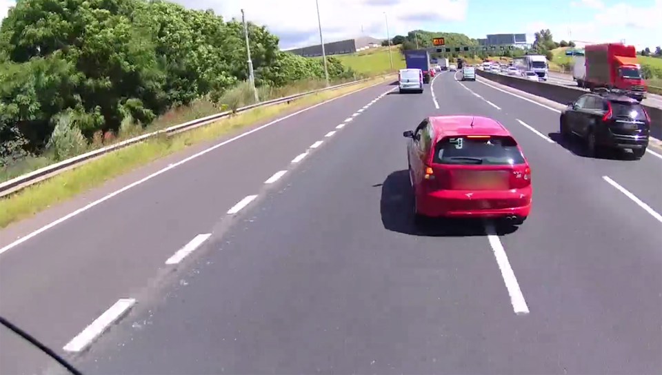  Both drivers pull over almost immediately to exchange insurance details after the crash