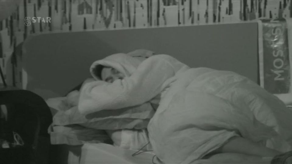  Housemates were filmed going to sleep during Thursday night's live feed