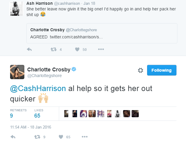  It started with a tweet! Charlotte and Ash first started interacting on social media in January