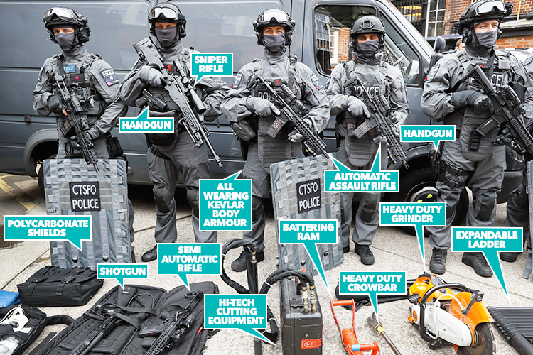  Armed to the teeth: The Met's new-look cops have a cache of weapons at their disposal