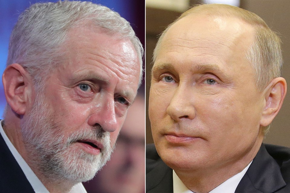  Fury as Corbyn caves in to Putin