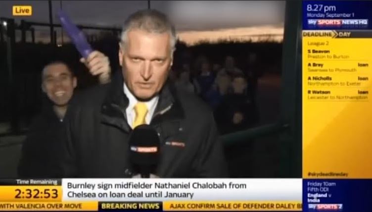 Sky's Alan Irwin was attacked by the purple dildo in 2014