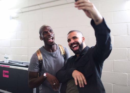  Paul Pogba has been hanging out with Canadian rapper Drake in America