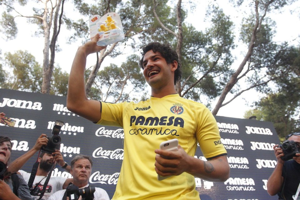  Alexandre Pato is Villarreal's only recognised striker after injuries