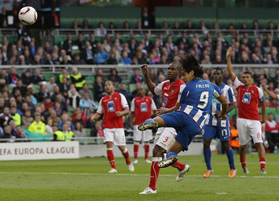  Radamel Falcao's stunning header won 2011 Europa League for Porto