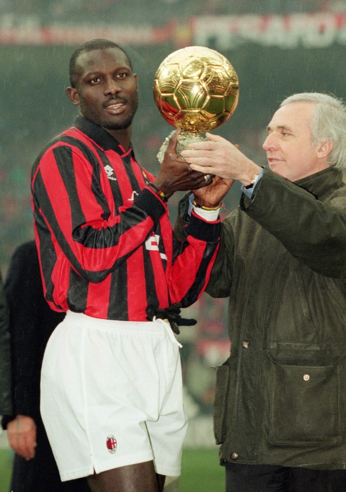  George Weah's performances in 1995 saw him become Africa's first Ballon d'Or winner