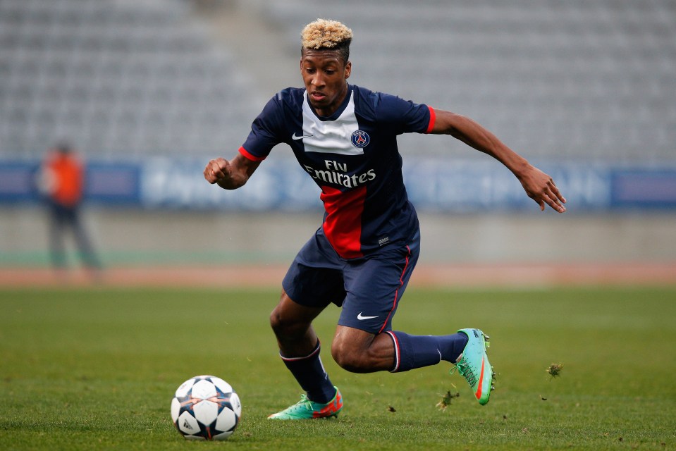  Kingsley Coman made his Paris Saint-Germain debut at the age of 16