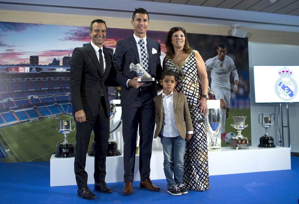  Jorge Mendes poses alongside most high-profile client, Cristiano Ronaldo