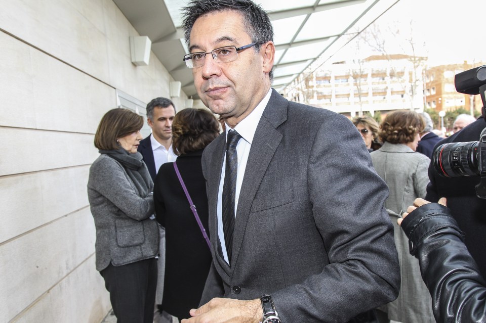  Barcelona president Josep Maria Bartomeu