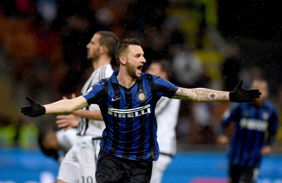  Marcelo Brozovic scored twice in Coppa Italia semi-final against Juventus