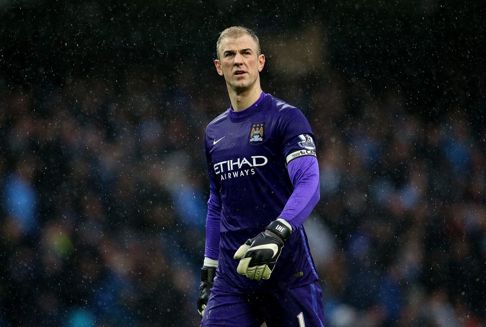 MANCHESTER, ENGLAND - APRIL 09: Joe Hart, Goalkeeper of Manchester City looks on during the Barclays Premier League match between Manchester City and West Bromwich Albion at Etihad Stadium on April 9, 2016 in Manchester, England. (Photo by Jan Kruger/Getty Images)