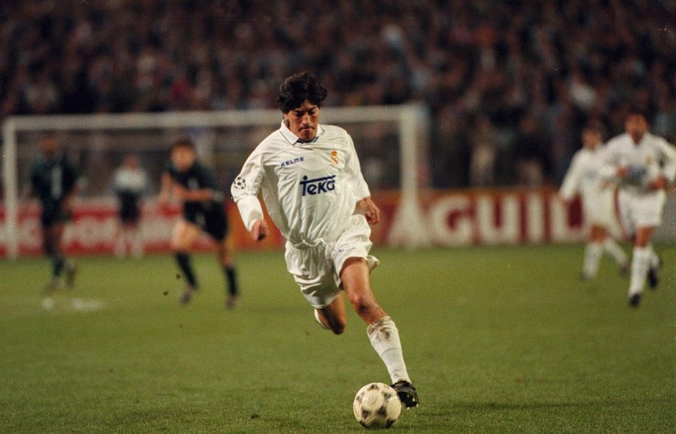  Ivan Zamorano was Real Madrid's star striker and top scorer in La Liga in 1995