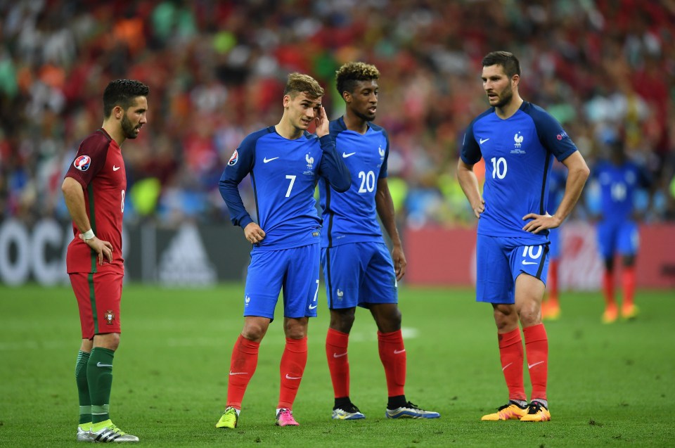  Kingsley Coman was part of the France side which lost the Euro 2016 final