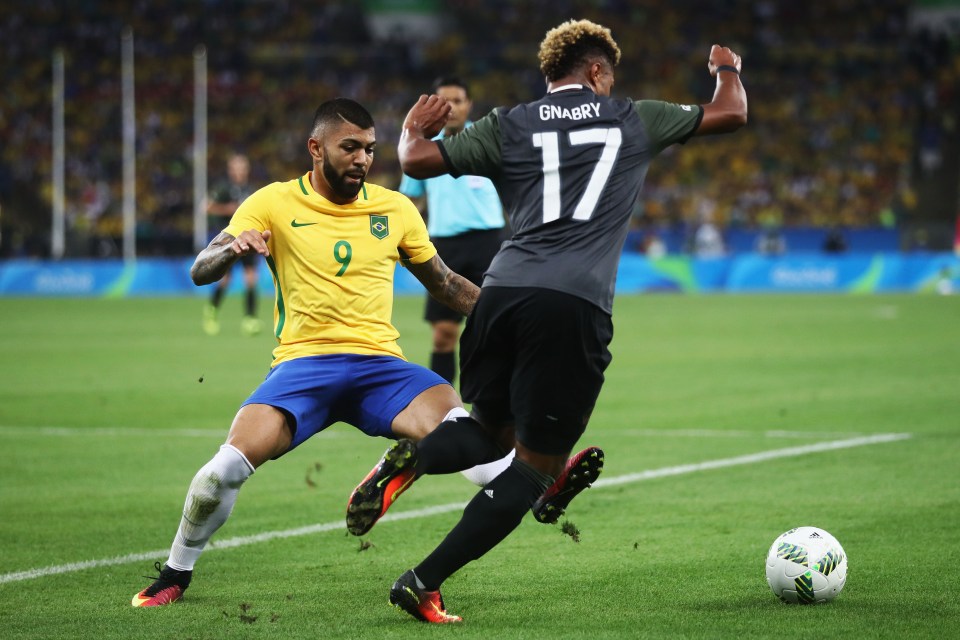  Gabriel Barbosa in action against Germany in Rio Olympics final triumph