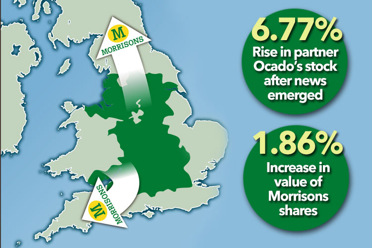  New areas Morrisons will deliver to