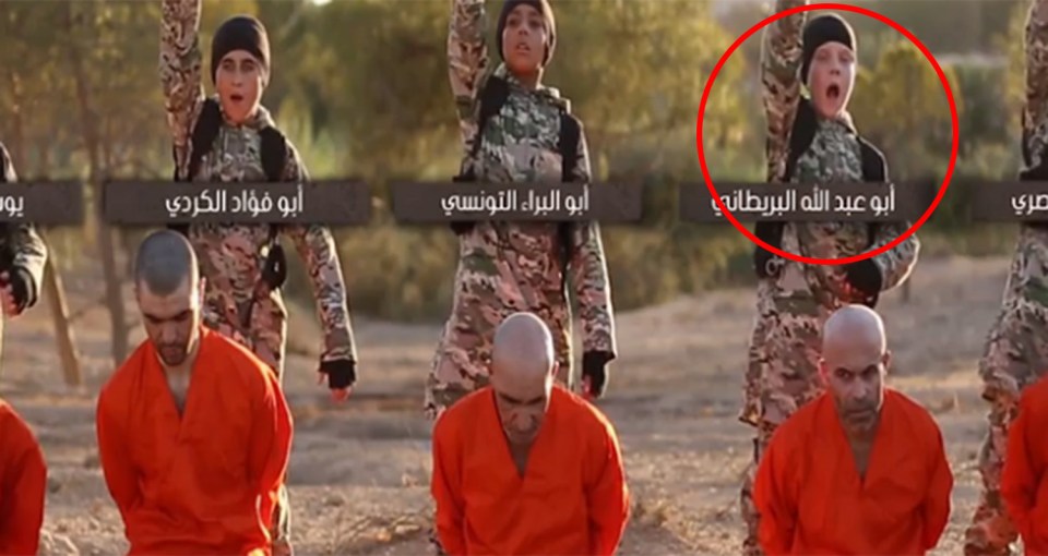 British child in ISIS video