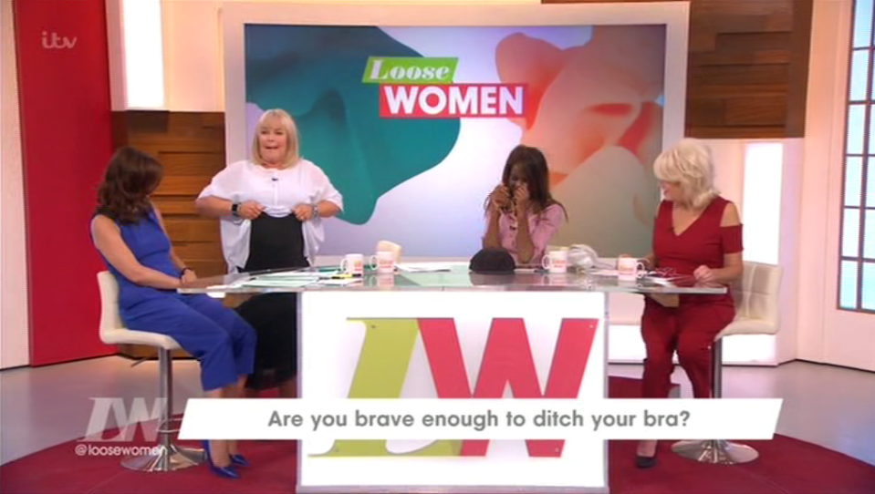 Linda Robson shows off her £1 knickers on Loose Women 