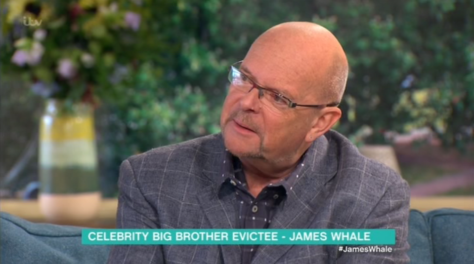  James Whale appeared on This Morning to reveal all about his time on CBB