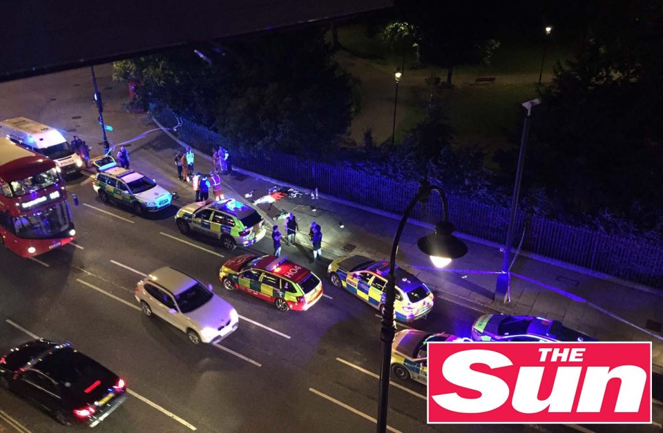  Terrifying moment ... witnesses have described knifeman's attack on bystanders