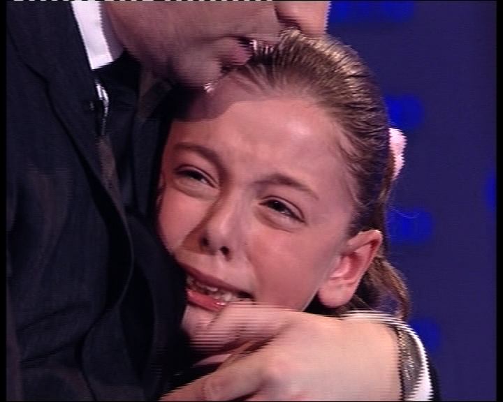  BGT host Dec comforts Hollie before her mum arrives at the front of the stage