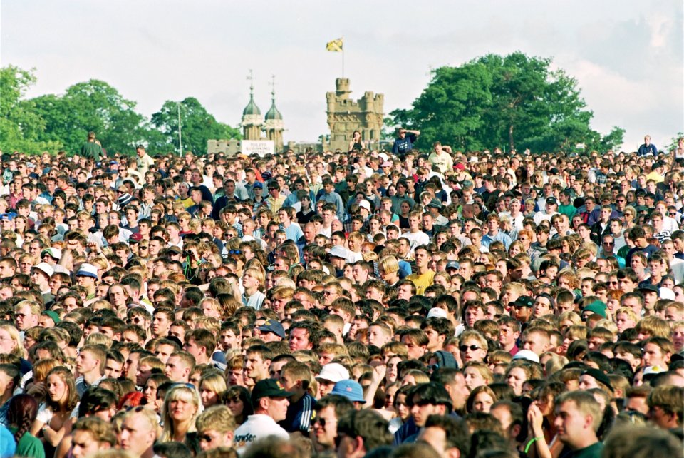  The crowd at Knebworth