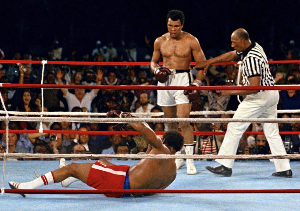  Ali used the 'rope-a-dope' which saw Foreman tire before Ali took advantage