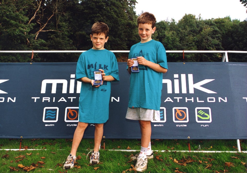  The pair have competed with each other all their lives - but especially since Alistair took up triathlon aged 11