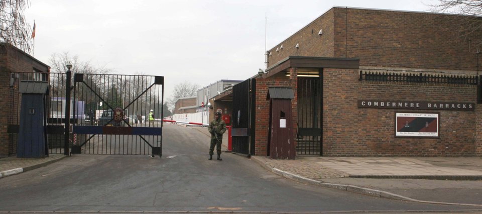 Blues and Royals barracks in Windsor