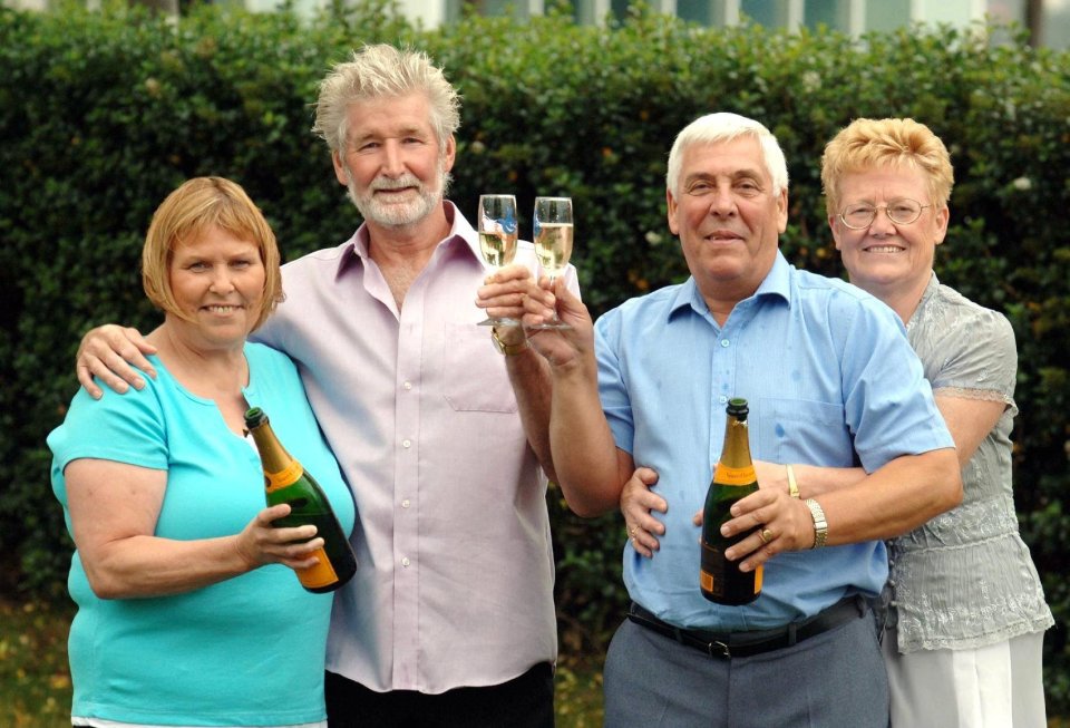  Retired miners John Ackerman and John Stinchcombe enjoyed a gold rush in 2006 when they won £11.6m from a joint ticket