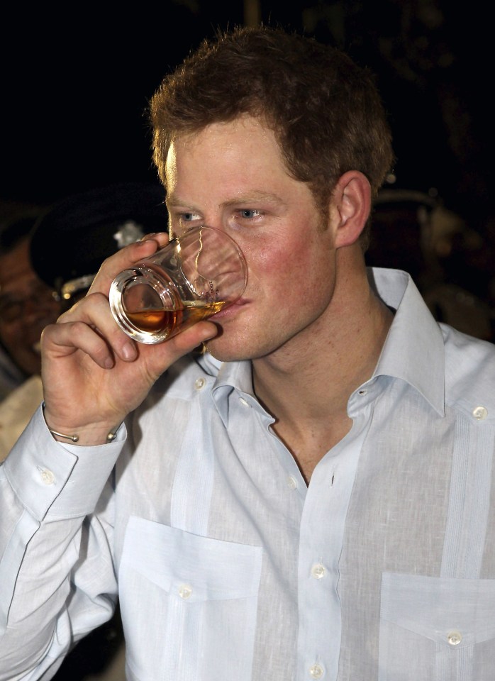  Prince Harry, seen here boozing in 2012, led celebrations late into the night before and after his cousin's wedding