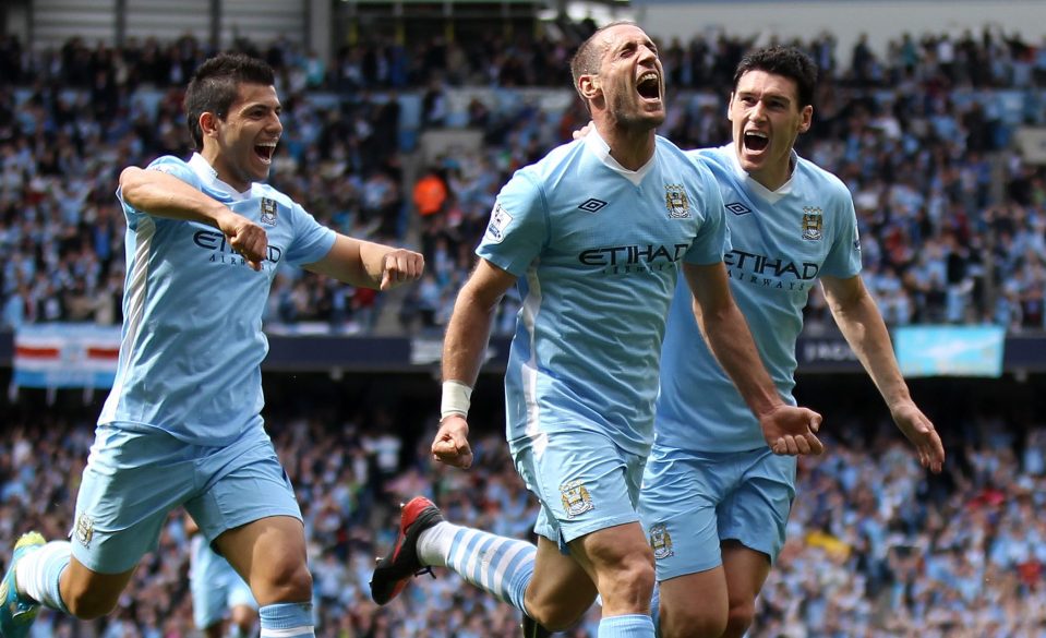  Zabaleta scored the opener against QPR on one of the most amazing days in Premier League history as City clinched the title in injury time