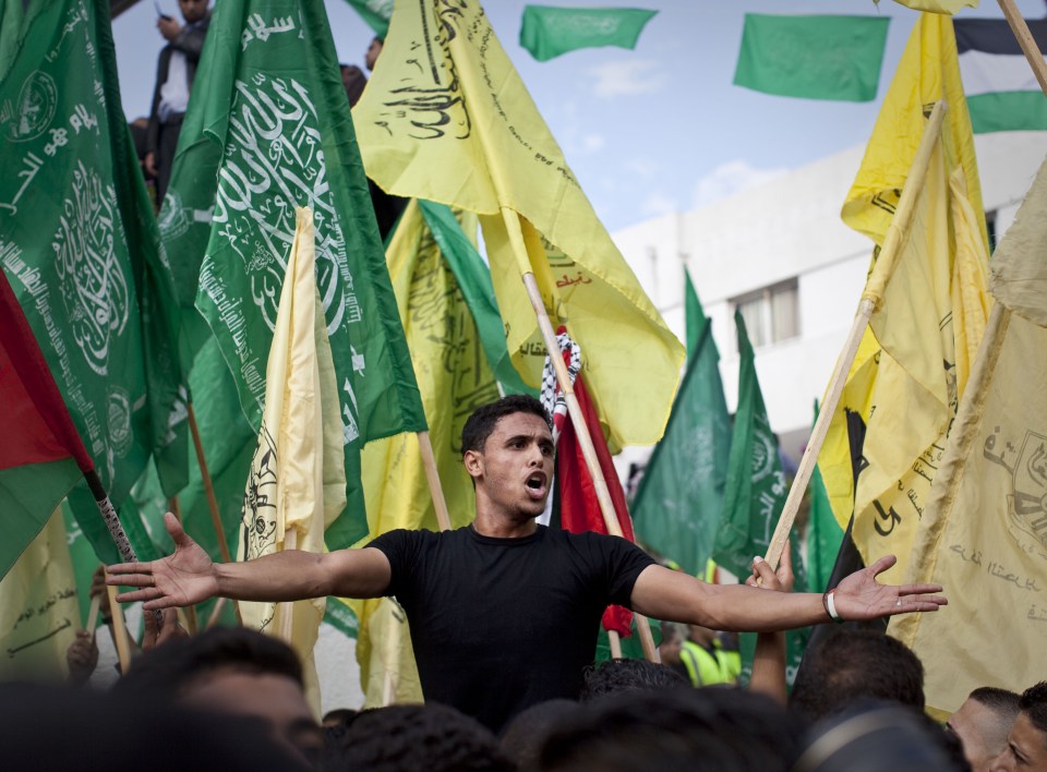  Turkey has been accused of being a platform for Hamas groups with a pro-Hamas chant pictured