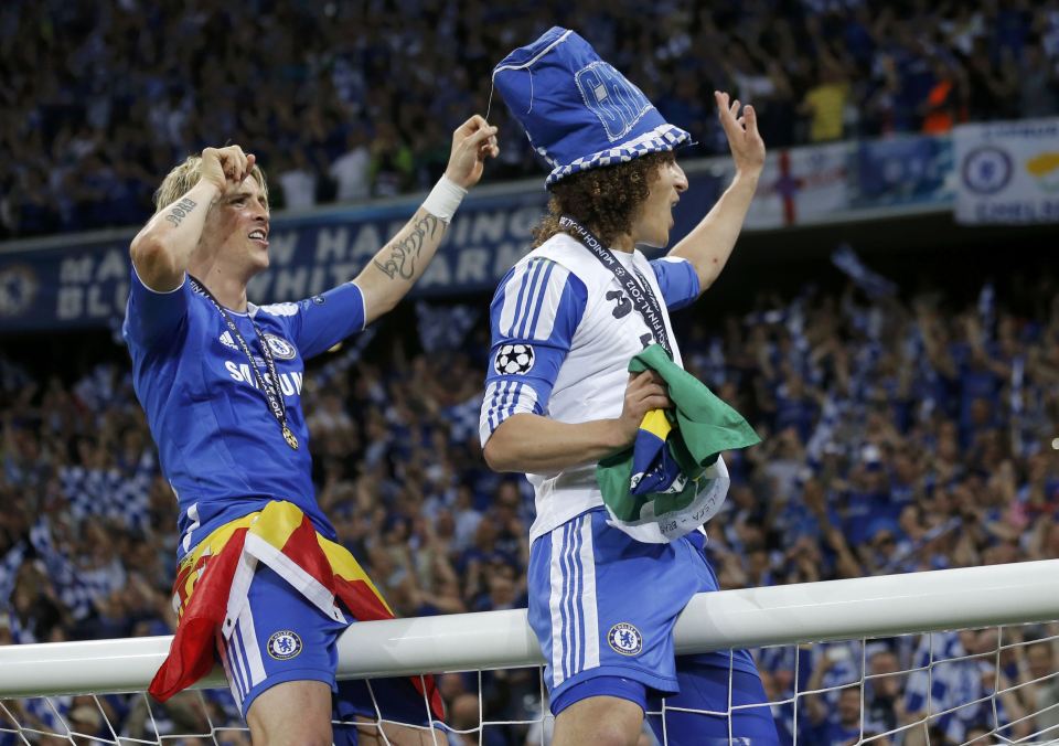  Luiz referred to Chelsea fans as his 'geezers' after their Champions League win in 2012