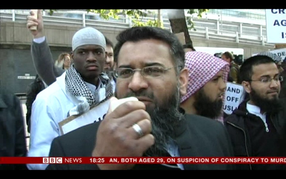  Muslim convert Adebolajo was pictured standing behind the radical cleric at a rally in 2007