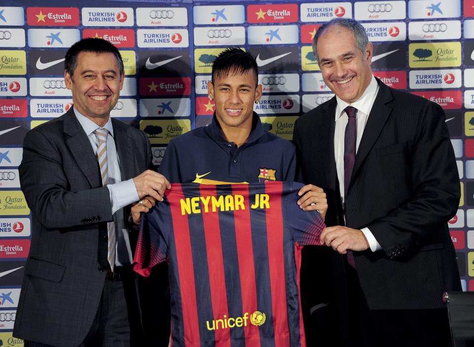 Neymar joined Barcelona eight years after snubbing a move to Real Madrid