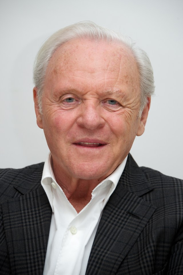  Sir Anthony Hopkins is usually clean-shaven... far from his 'new look'