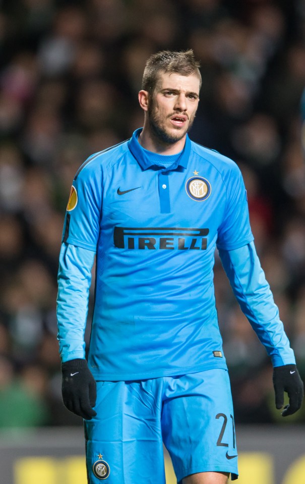  Santon has struggled to nail down a first-team place at the San Siro