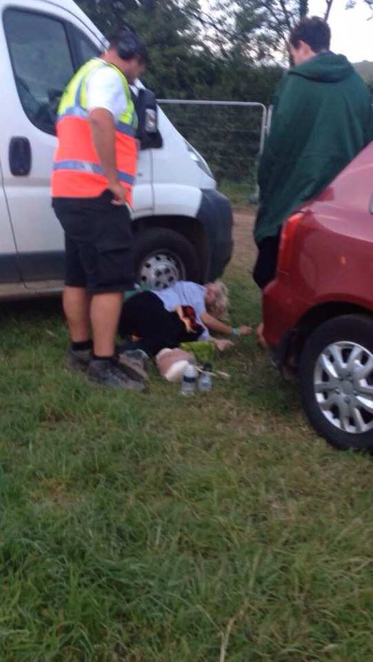  Last year she passed out in a field at Glastonbury