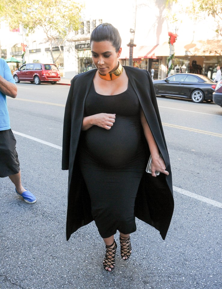  Kim said she accepted her pregnancy figure better second time around