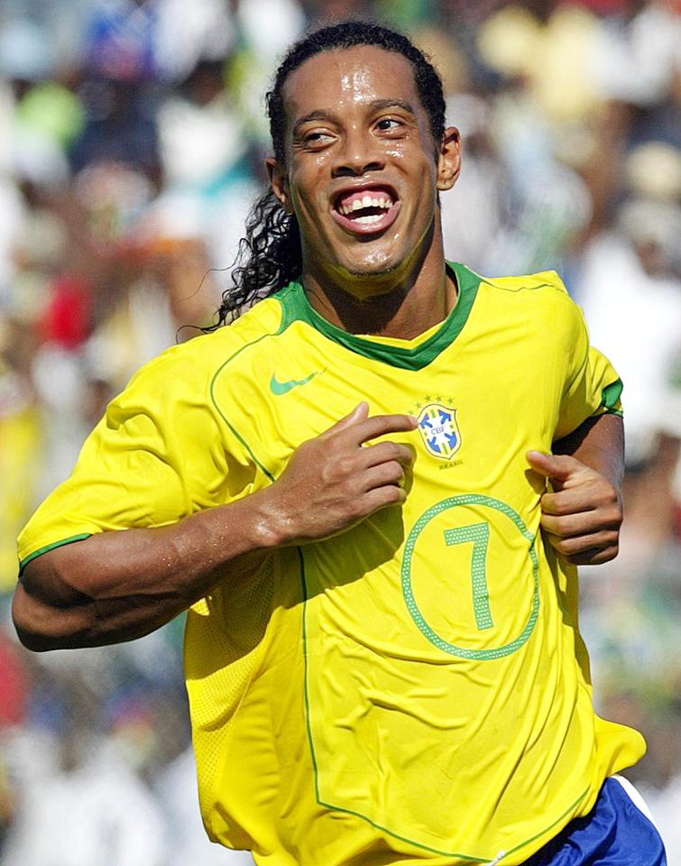 Ronaldinho also won a World Cup with Brazil in 2002