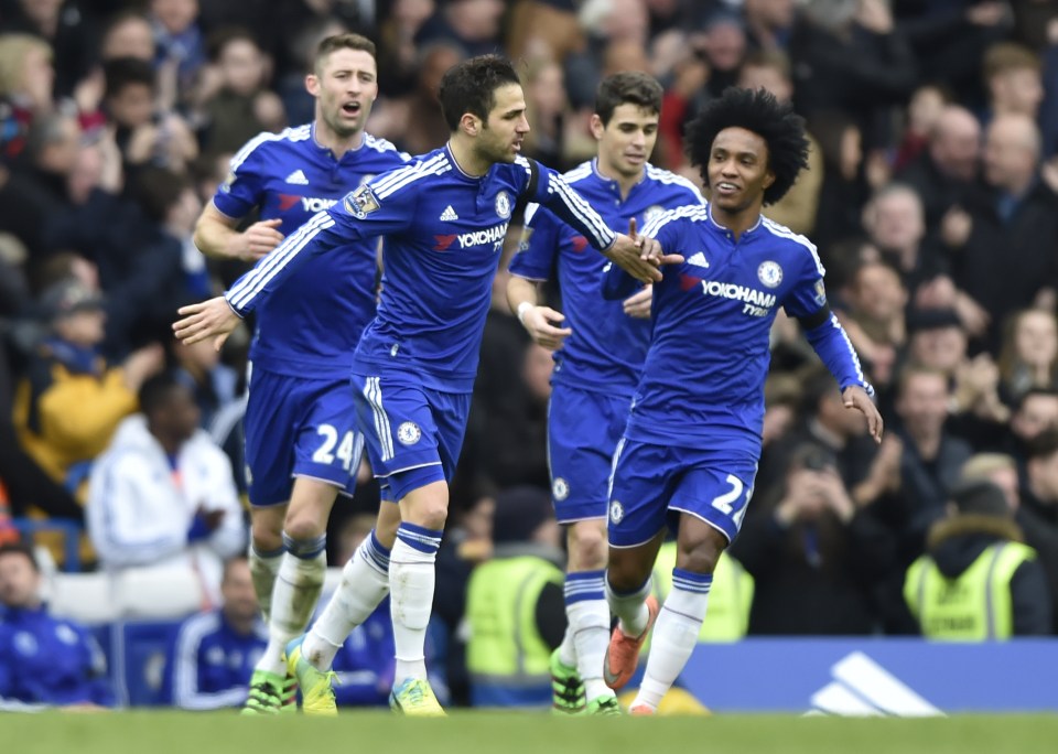  Cesc Fabregas was a notable absentee during Chelsea's 3-0 win over Burnley