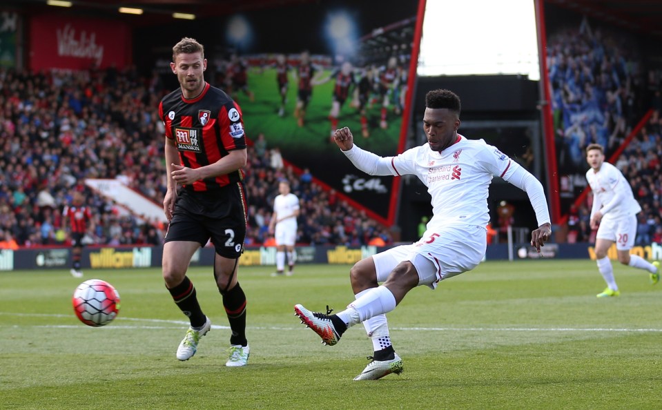  Daniel Sturridge helped topple Bournemouth in another Sunday game last term