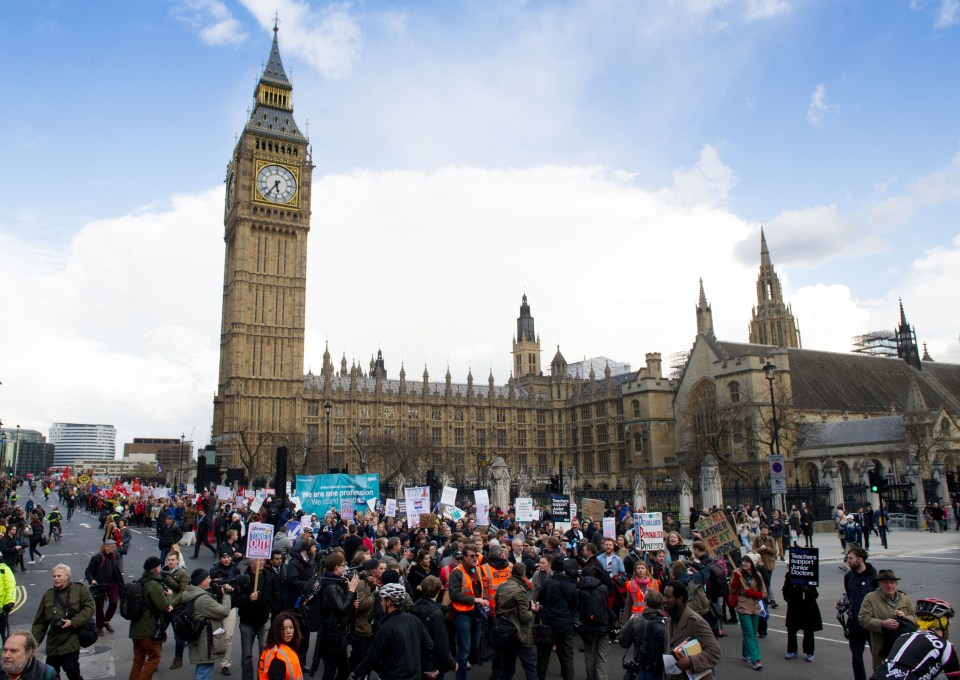  NHS Employers says protests such as this one are unnecessary and will put more pressure on overstretched staff