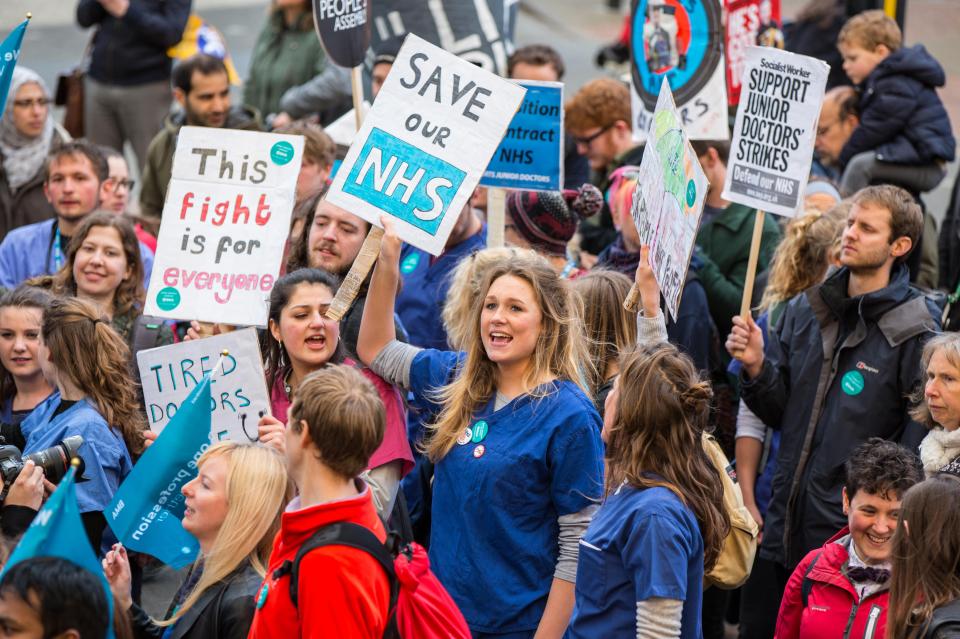  Junior doctors striking outside hospitals about the new NHS contract was a familiar sight earlier this year