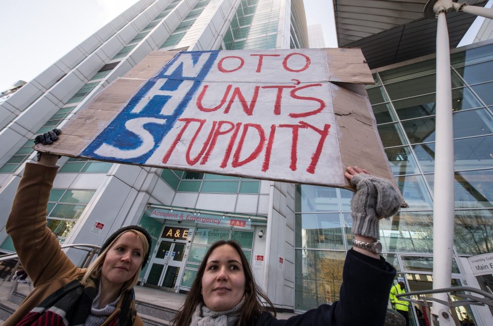  Jeremy Hunt will once again be the target of junior doctors anger as they plan to strike next month