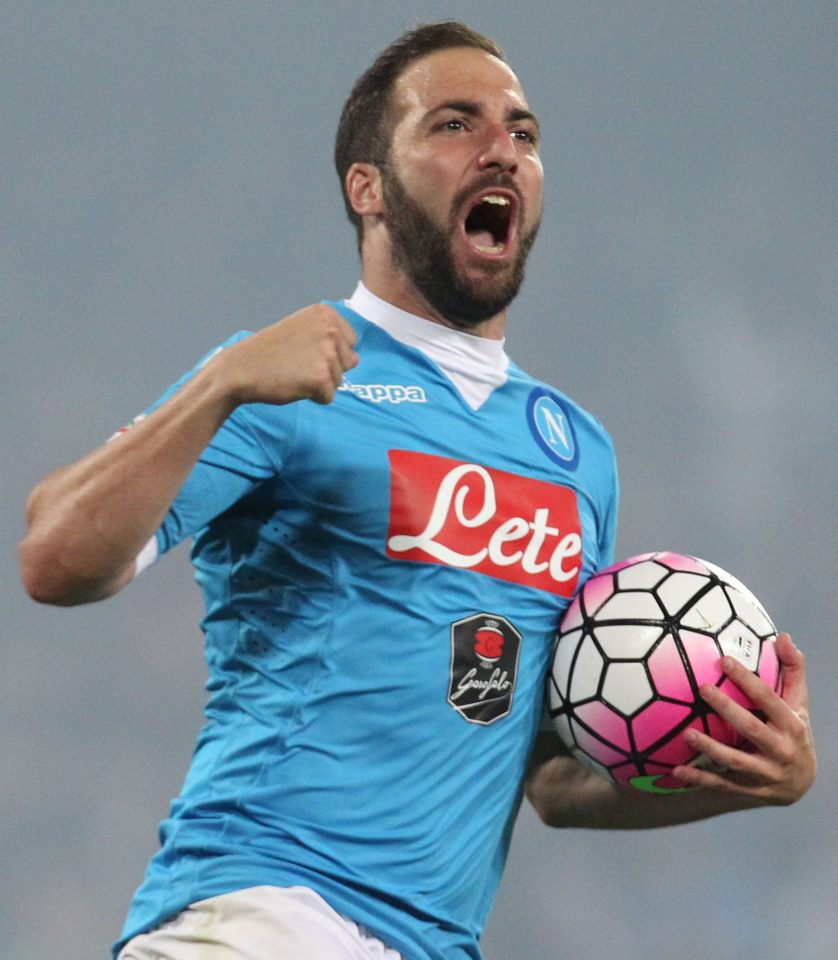  That looks better...Higuain pictured only three months ago