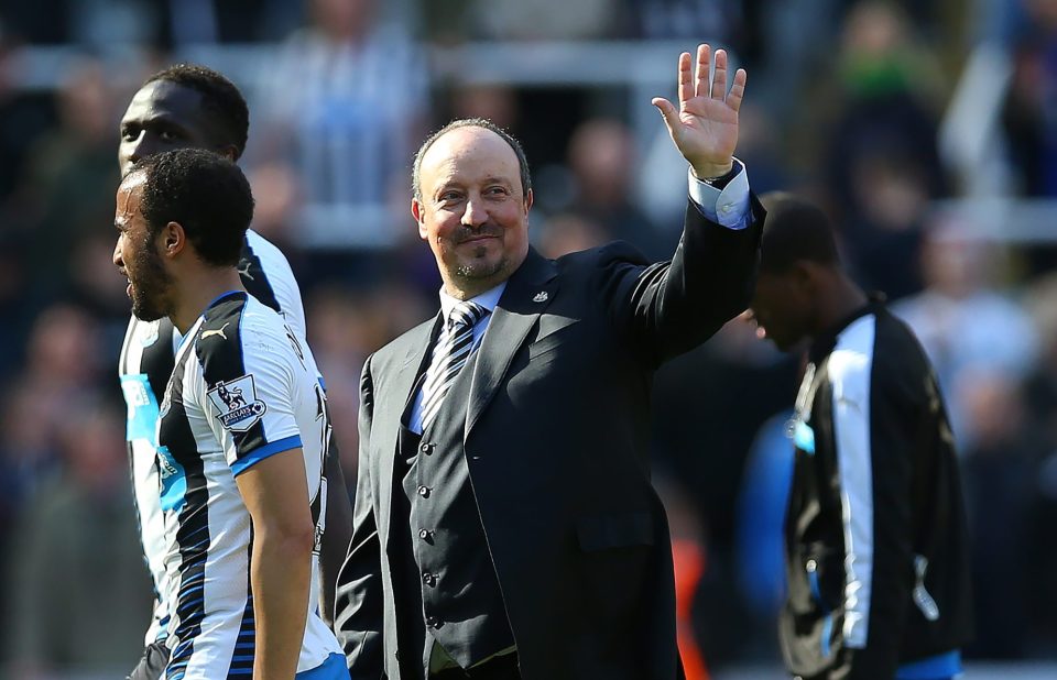  Rafa Benitez opted to stay with the club despite relegation last season