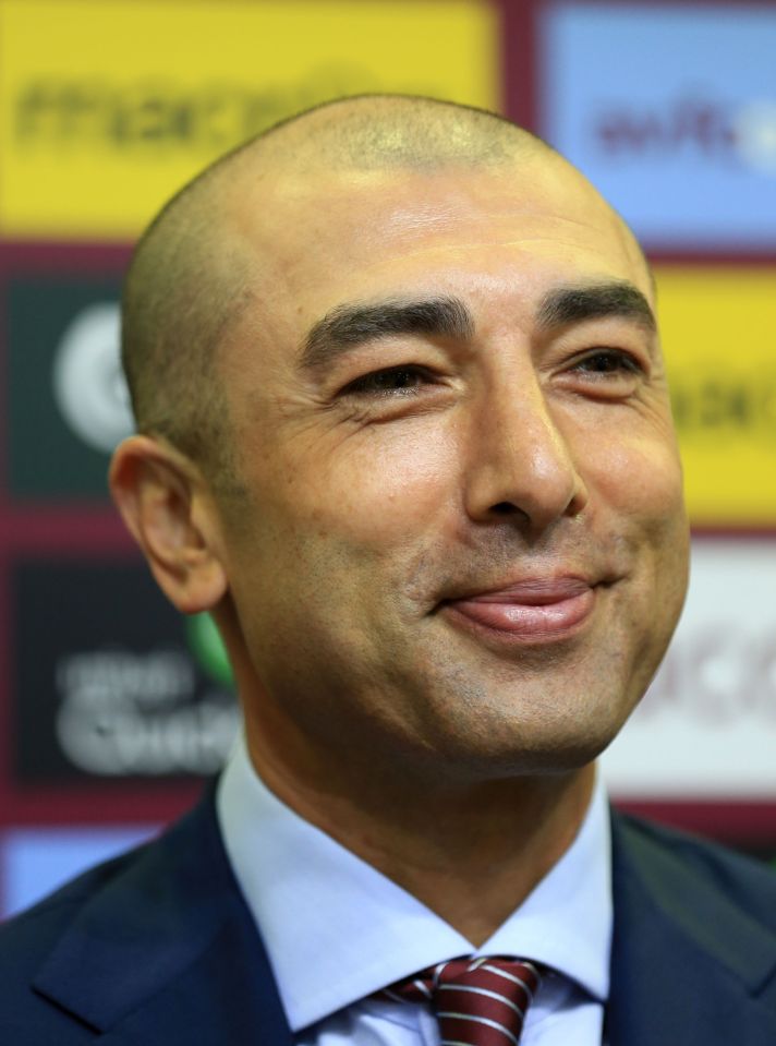  Roberto Di Matteo is the man tasked with leading Aston Villa back into the Premier League